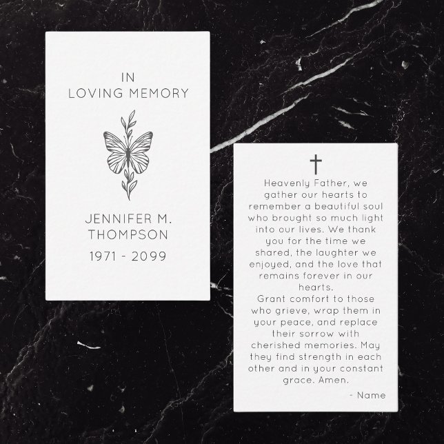 In Loving Memory Funeral Memorial Prayer Card (In Loving Memory Funeral Memorial Prayer Card
)