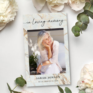 In Loving Memory Funeral Memorial Prayer Card