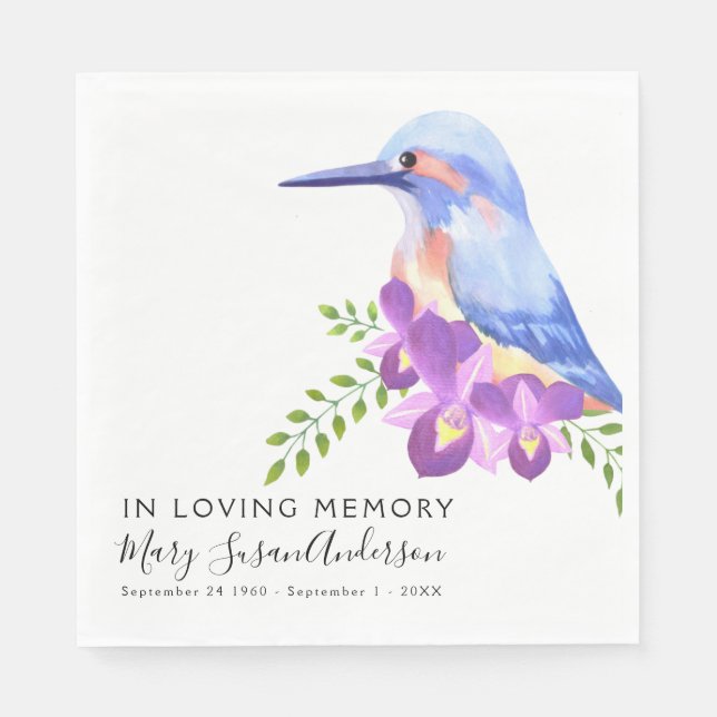 In Loving Memory Funeral Napkin (Front)