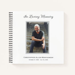 In Loving Memory Funeral Sign-in Guest Book