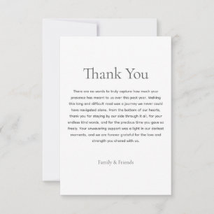 In Loving Memory Funeral Thank You Card Digital