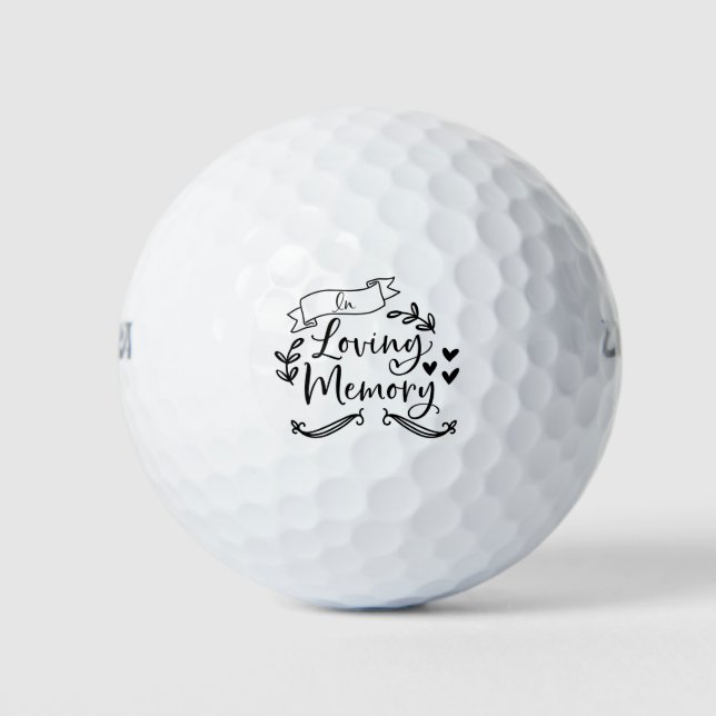 in loving memory golf balls (Front)