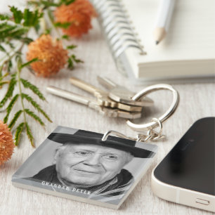 In Loving Memory Granddad Peter Photo Keychain