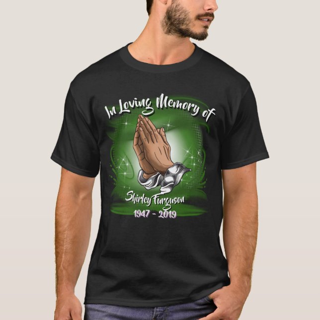 In loving memory  hands personalised  T-Shirt (Front)