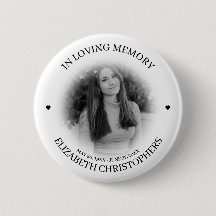 In Loving Memory Heart Custom Photo Memorial