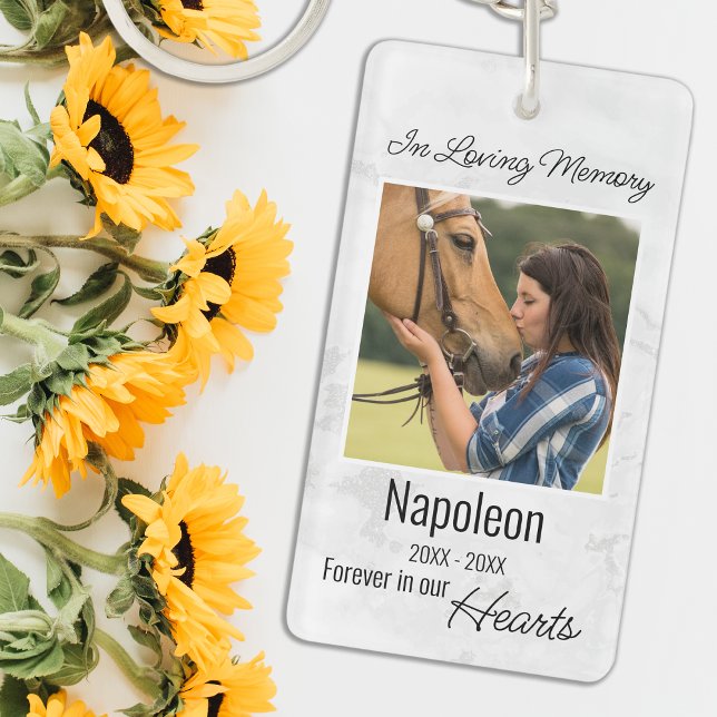 In Loving Memory Horse Memorial Key Ring (Creator Uploaded)