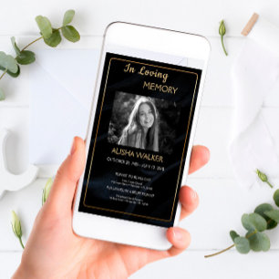 In Loving Memory Invitation, Memorial Invitation