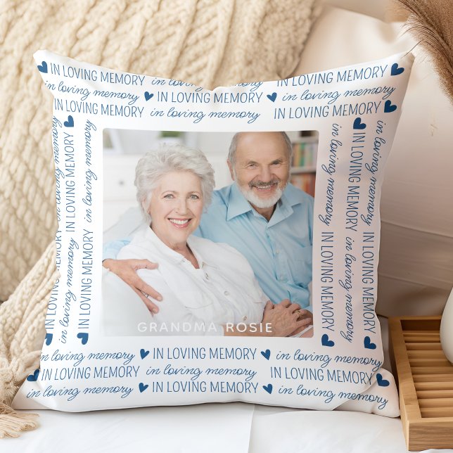 In Loving Memory Keepsake Photo Memorial Cushion (Creator Uploaded)