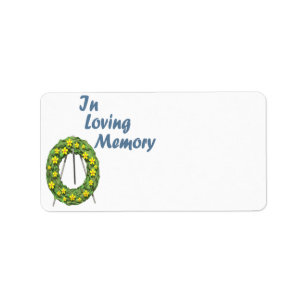 In Loving Memory Label