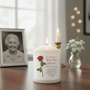 In Loving Memory “Light This Candle" Square Sticker