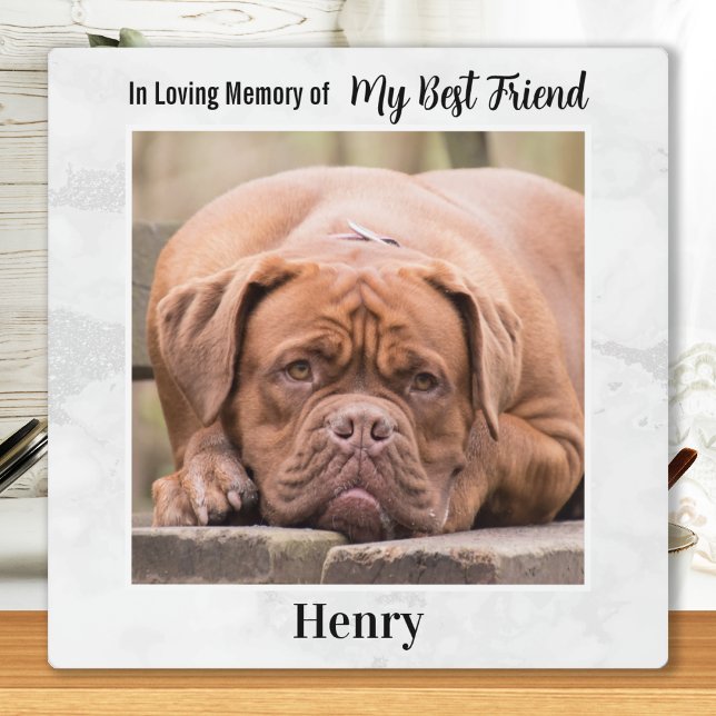 In Loving Memory - Man's Best Friend Pet Memorial Plaque (Creator Uploaded)