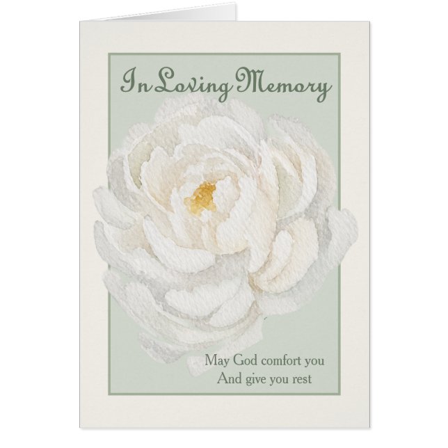 In Loving Memory Mass Offering Sympathy - Peony (Front)