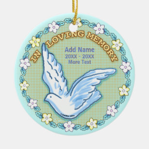 In Loving Memory Memorial custom ornaments