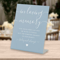 In Loving Memory Memorial Dusty Blue Wedding
