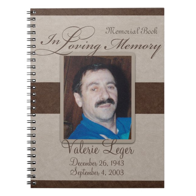 In Loving Memory Memorial / Guestbook Notebook (Front)