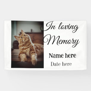 In loving memory memorial keepsake add pet name banner