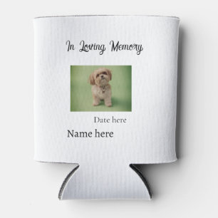 In loving memory memorial keepsake add pet name can cooler