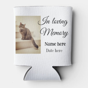 In loving memory memorial keepsake add pet name can cooler