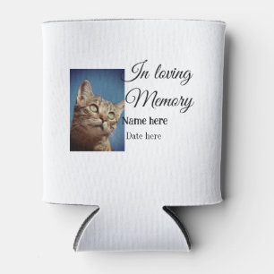 In loving memory memorial keepsake add pet name can cooler