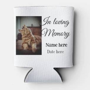 In loving memory memorial keepsake add pet name can cooler