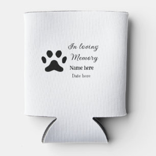 In loving memory memorial keepsake add pet name can cooler