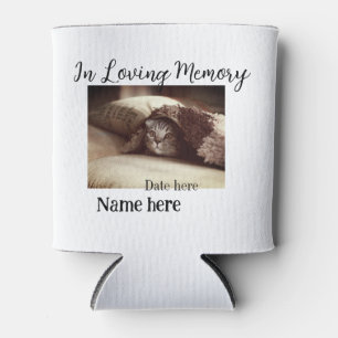 In loving memory memorial keepsake add pet name can cooler