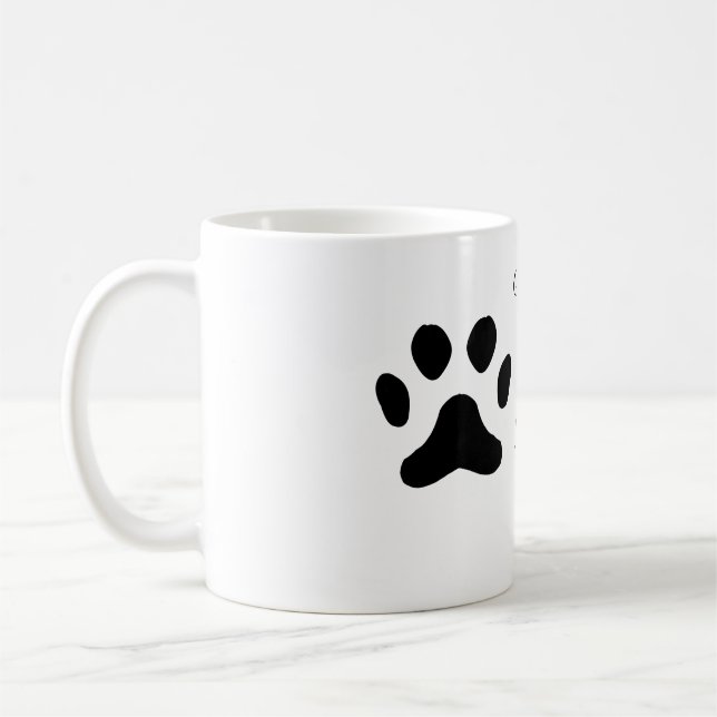 In loving memory memorial keepsake add pet name coffee mug (Left)
