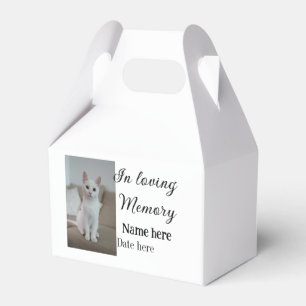 In loving memory memorial keepsake add pet name favour box