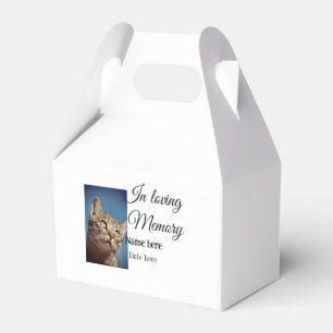 In loving memory memorial keepsake add pet name favour box