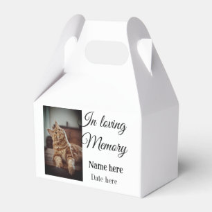 In loving memory memorial keepsake add pet name favour box