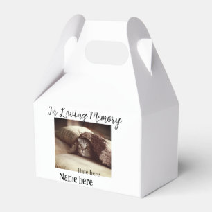 In loving memory memorial keepsake add pet name favour box