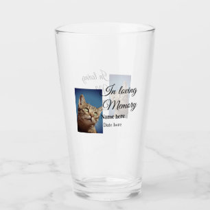 In loving memory memorial keepsake add pet name glass