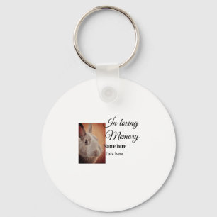 In loving memory memorial keepsake add pet name key ring