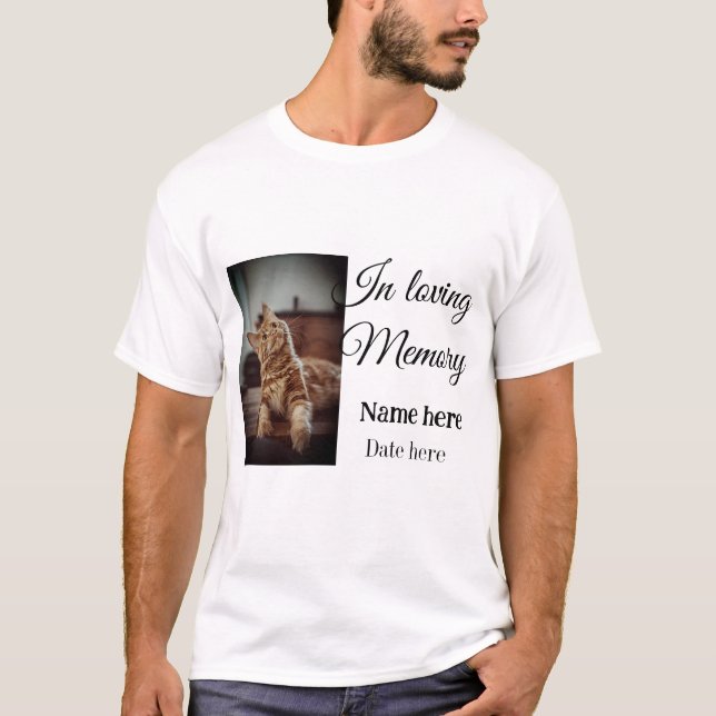 In loving memory memorial keepsake add pet name T-Shirt (Front)