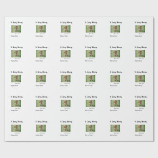 In loving memory memorial keepsake add pet name wrapping paper