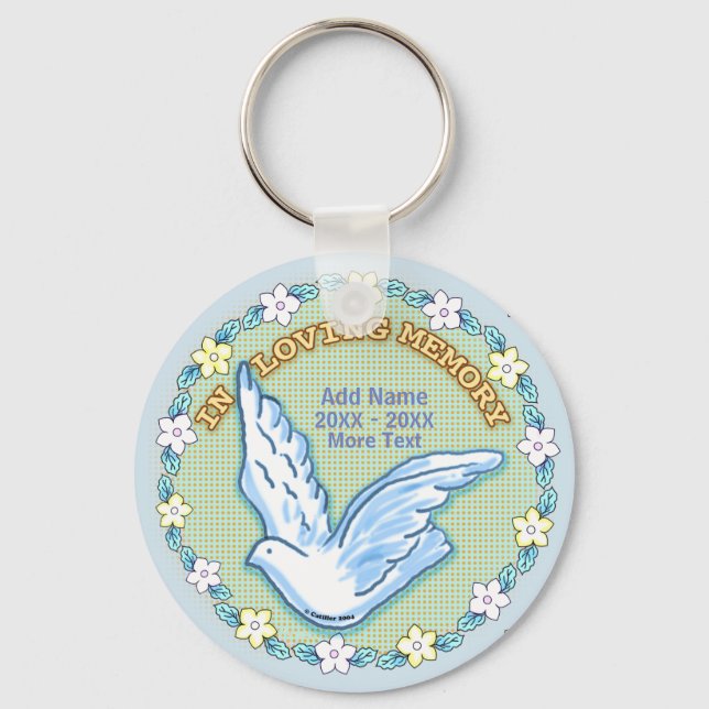 In Loving Memory Memorial keychain (Front)