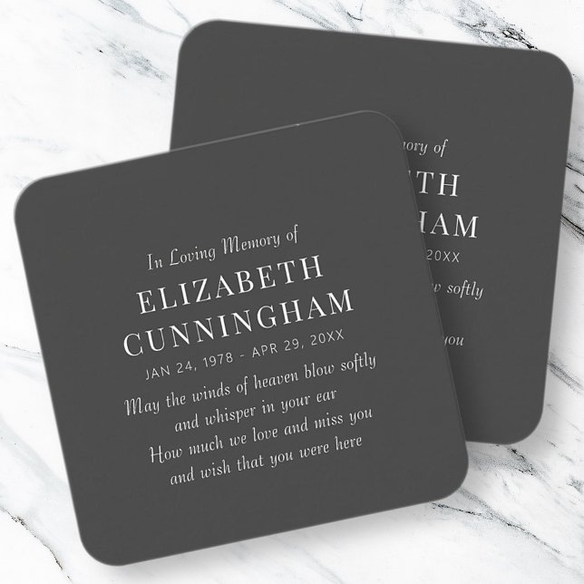 In Loving Memory Memorial Modern Simple Card (Creator Uploaded)