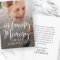 In Loving Memory Memorial Modern Simple Photo Card