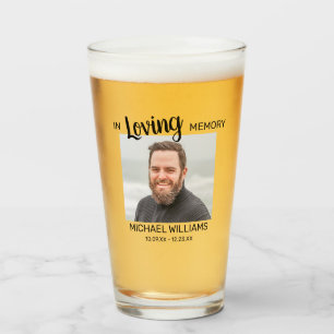 In Loving Memory   Memorial Personalized Photo Glass