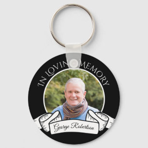 In Loving Memory Memorial Photo Key Ring