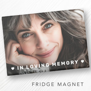 In loving memory memorial photo magnet