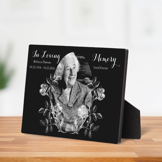 In Loving Memory Memorial Photo Plaque (In Loving Memory Photo Plaque)