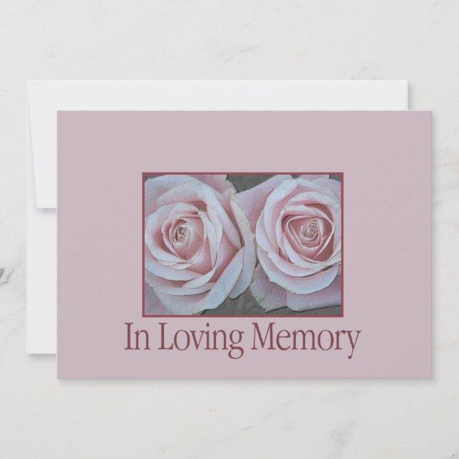 In Loving Memory Memorial Service Invitation (Front)