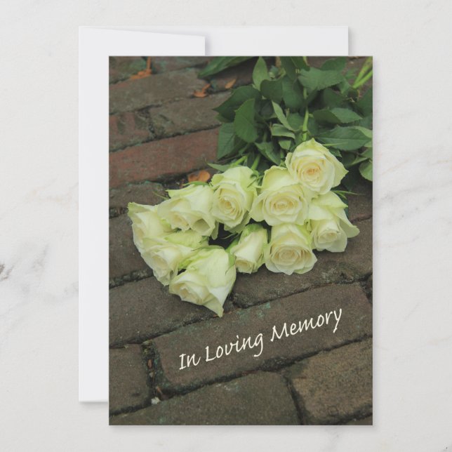 In Loving Memory Memorial Service Invitation (Front)