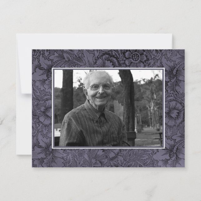 In Loving Memory Memoriam Death Notice Photo Announcement (Front)