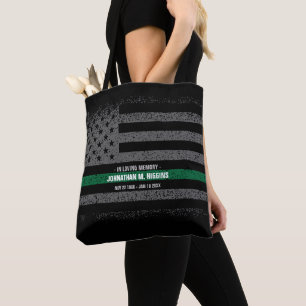 In Loving Memory Military American Flag Tote