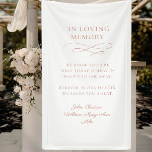 "In Loving Memory" Modern, Calligraphy, Wedding  Banner
