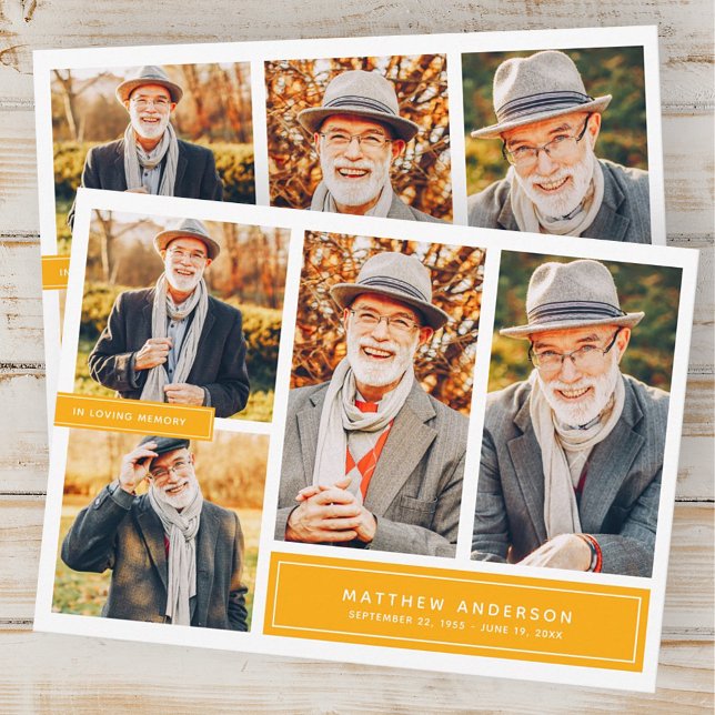 In Loving Memory Modern Colour Photo Thank You Card (Creator Uploaded)