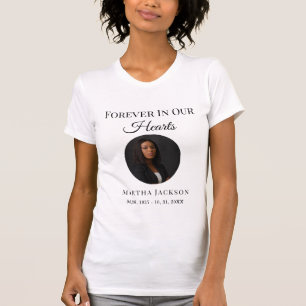 In Loving Memory Modern Custom Photo Memorial  T-Shirt