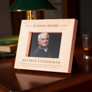 In Loving Memory Modern Simple Minimalist Etched Frames